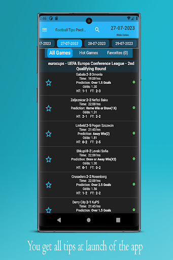 Screenshot Football Tips Predictions