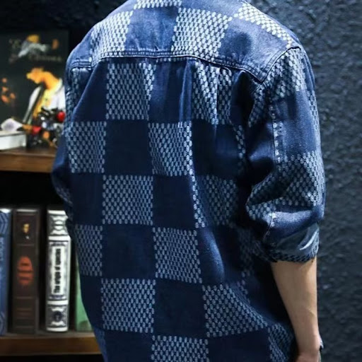 Title 5, American Casual Pu Shuai Denim Shirt Coat, a ve...