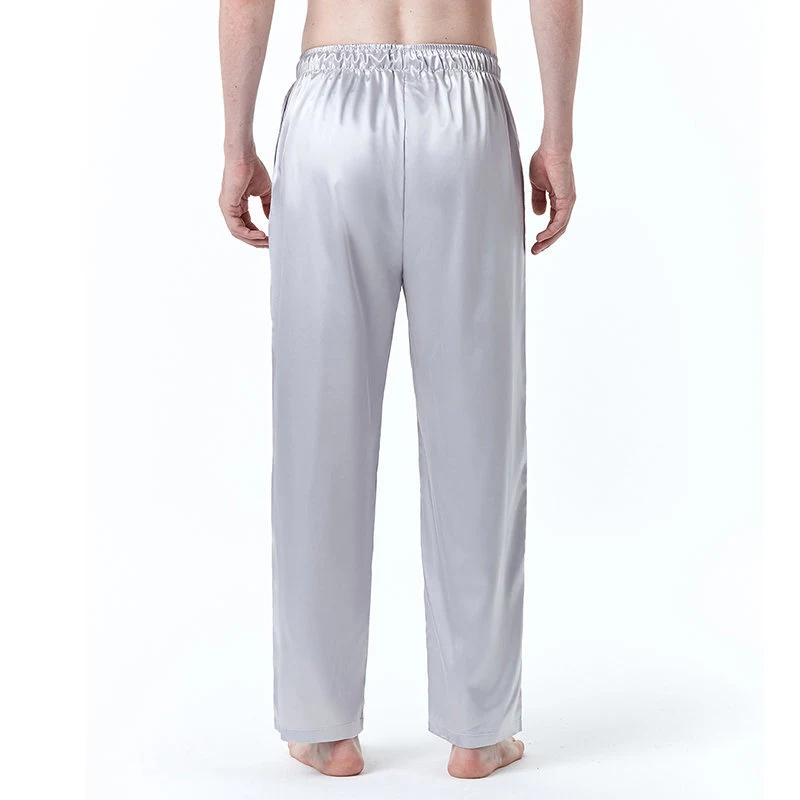 Title 21, Pantalones de pijama de seda para hombre color ...