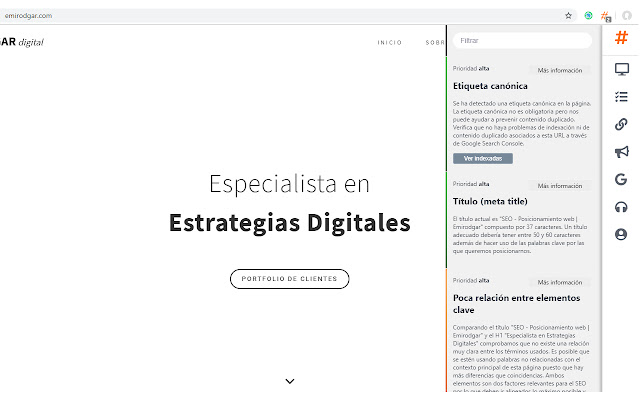Emirodgar - SEO chrome extension