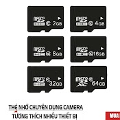 Thẻ Nhớ Microsd Class 10 Tốc Độ Cao (Đen) 2Gb/4Gb/8Gb/16Gb/32Gb/64Gb