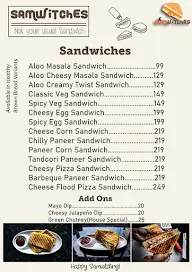 Samwitches menu 1