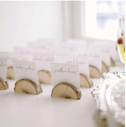 Title 5, 10pcs Rustic Wooden Stump Wedding Party Recepti...