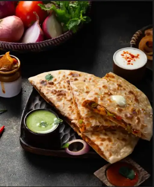 Peri Peri Smoked Chicken Paratha