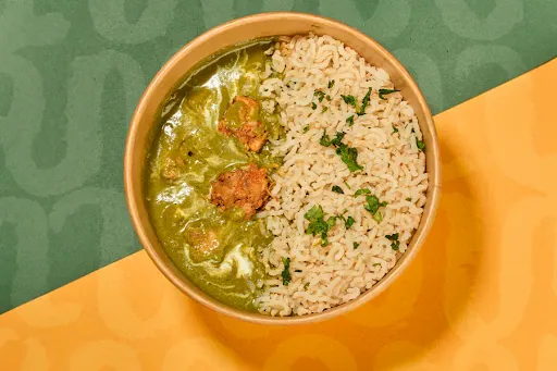 Palak Chicken Rice Rice Bowl