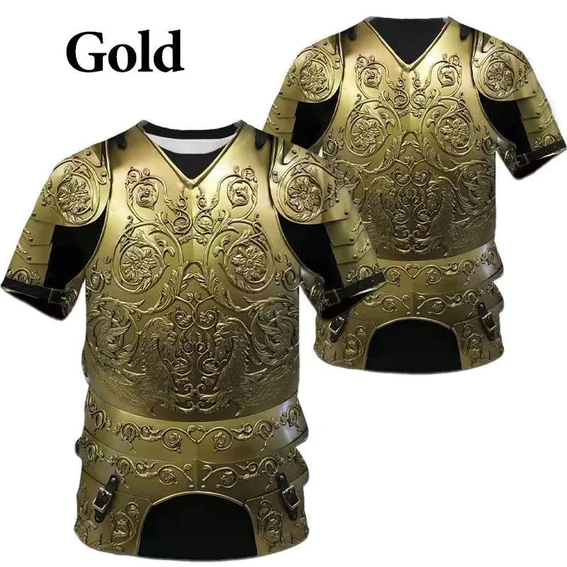 3D-geprinte heren T-shirt met ronde hals, casual en comfortabel. Modern design, ademend, lichtgewicht en perfect voor dagelijks gebruik.