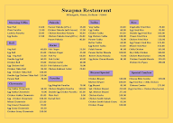 Swapna Restaurant menu 1