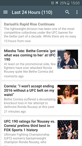MMA News and Results