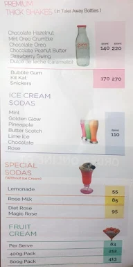 Giani's Ice Cream menu 1