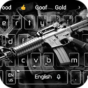 Black Submachine gun keyboard theme  Icon