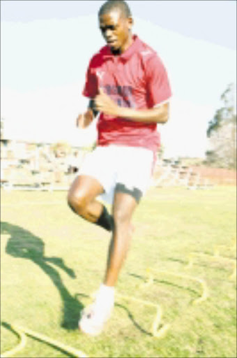 NEW HOME: Nippy Thabiso Hlalele has joined Jomo Cosmos from Black Leopards. Pic. Mohau Mofokeng. 02/09/08. © Sowetan.