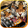 Flaming Fire Roar Tiger Theme icon