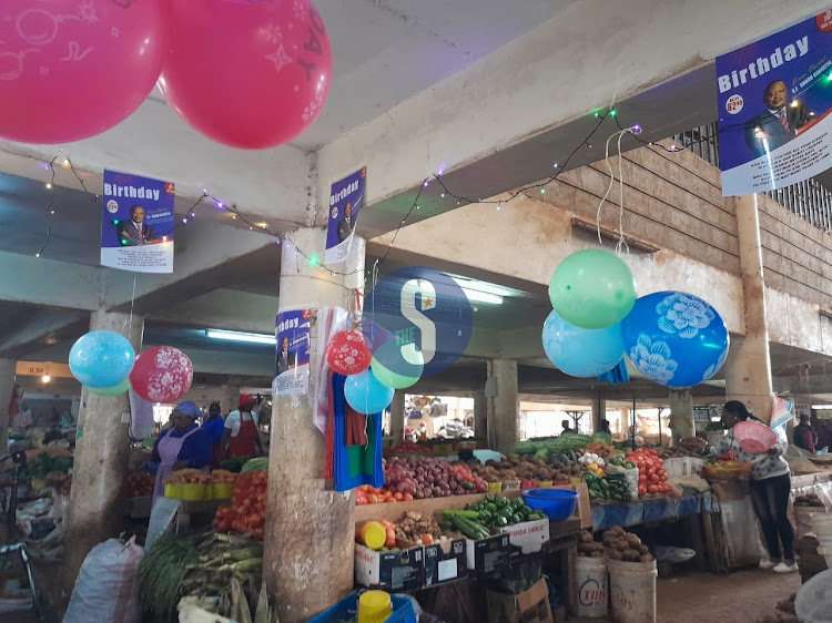 Celebration of former Uhuru Kenyatta's birthday party at Gatundu market on October 26, 2023