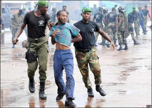 Guinea massacre in 2009. AFP