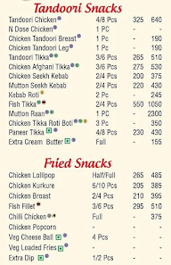 Nazeer Foods menu 1