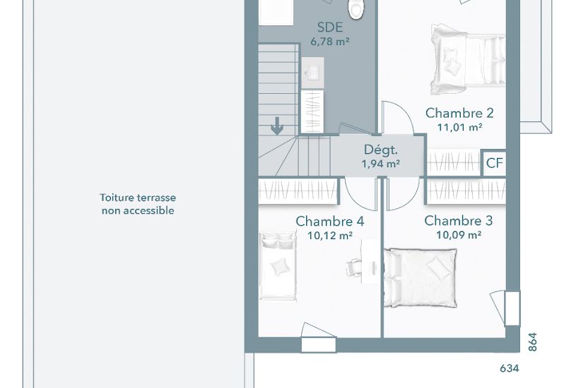  Vente Terrain + Maison - Terrain : 700m² - Maison : 116m² à Narbonne (11100) 