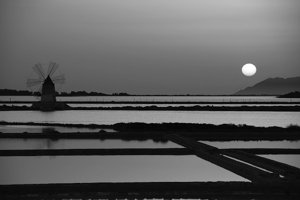 tramonto sulle saline di aldopaolo