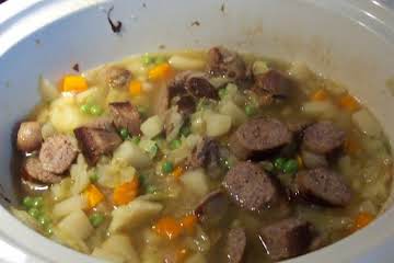 Polish Sausage, Cabbage & Potatoes Soup