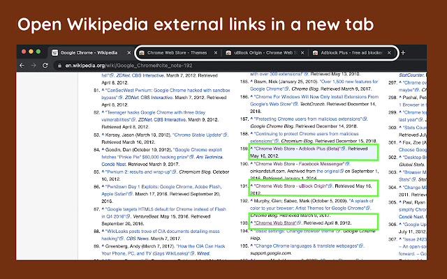 WikipediaNewTab chrome extension