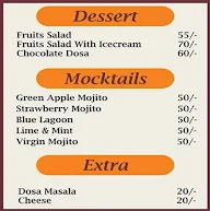 Sam Mankar Dosa menu 2