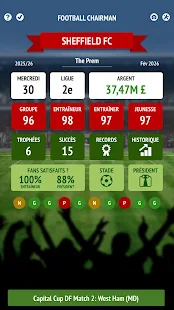  Football Chairman Pro – Vignette de la capture d'écran  