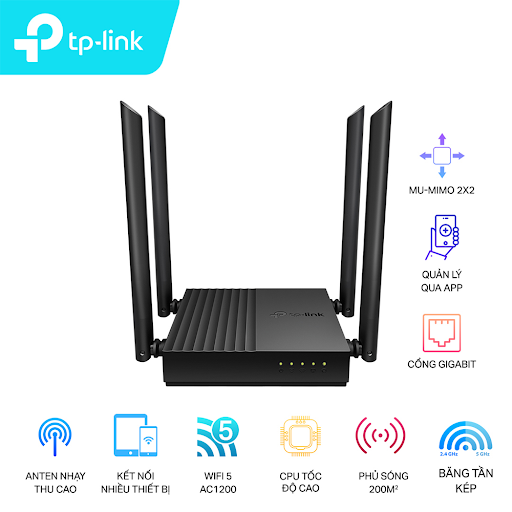 Thiết bị mạng/ Router TPLink Archer C64