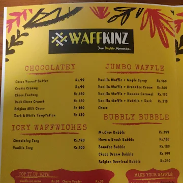 Waffkinz menu 