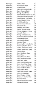 Lassi Stop menu 2