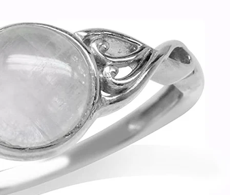 Anillo de luna creciente con patrón geométrico creativo para mujeres, joyería de moda con diseño único, regalo perfecto.