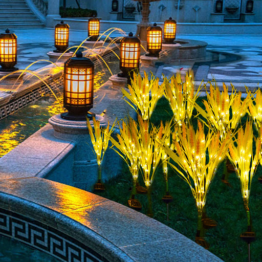 Title 5, Solar Wheat Ear Lamp Outdoor Garden Decoration ...