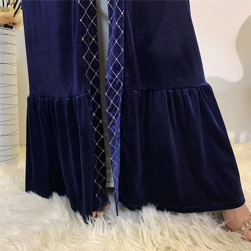 Title 6, Golden Velvet Gilded Muslim Cardigan Robe