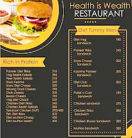 Health Is Wealth menu 3