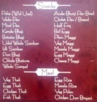 Susha's Kitchen menu 1