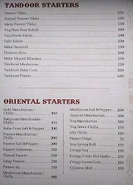 Shiv Sagar (Orion East) menu 2