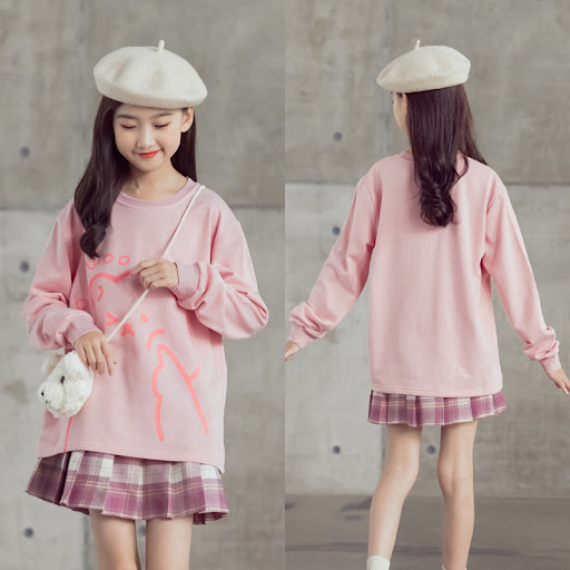 Title 6, Girls Autumn Cotton Sweater Set Long-sleeved B...