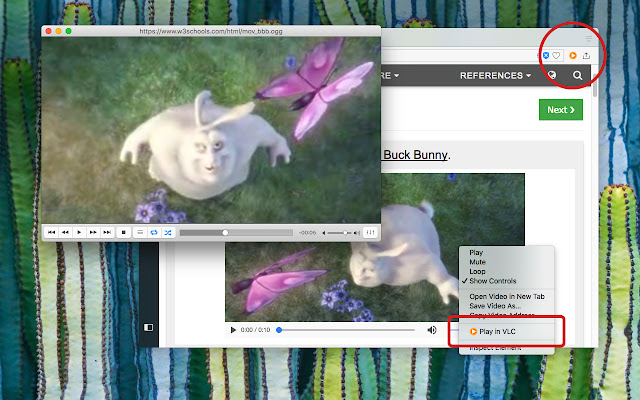 Play in VLC™ chrome extension