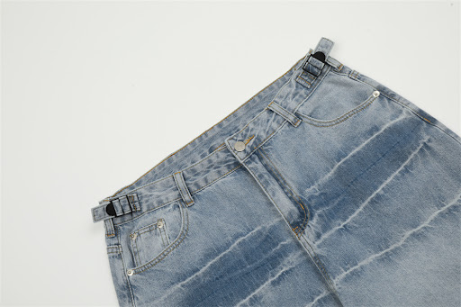 Title 11, Mens Gradient Denim Straight-leg Pants Stylish...