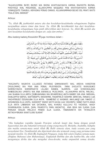Sifat Sholat Nabi - Pdf