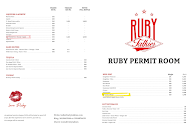 Ruby Talkies menu 5