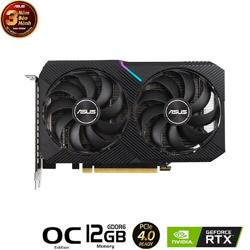 Card màn hình Asus DUAL GeForce RTX 3060 OC 12G