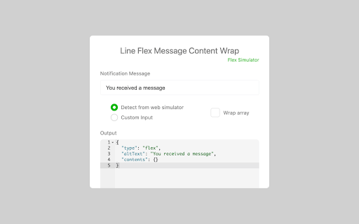 Line Flex Content Wrap