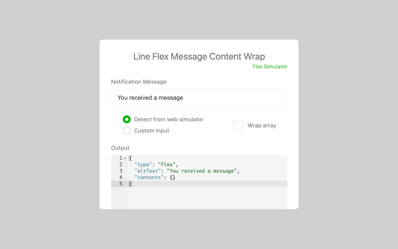 Line Flex Content Wrap Preview image 3