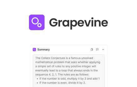 Grapevine: Web & YouTube Summary with ChatGPT small promo image