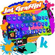 Jet Graffiti Art Splash Keyboard Theme  Icon