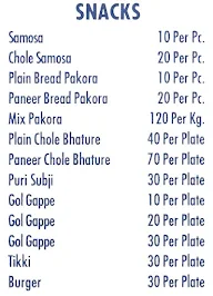 Shri Om Sweets & Snacks menu 4