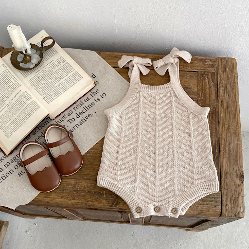 Title 10, Baby Girl Wave Pattern Solid Color All-Matching...