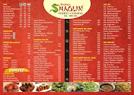 Shaolin menu 1