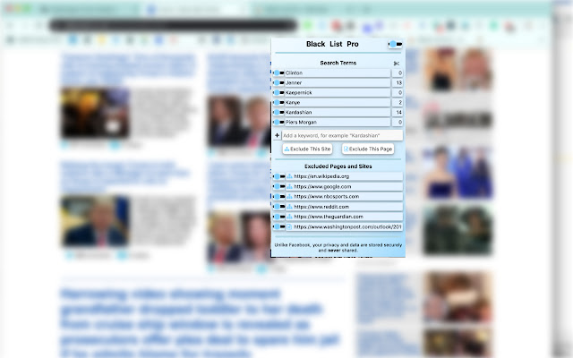 Black List Pro chrome extension