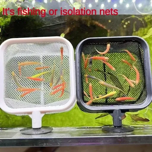 Aquarium 3D Fish Fishing Net Stainless Steel Retractable Small Shrimp Fishing Nets Fish Accessories for Fish Tank Cleane