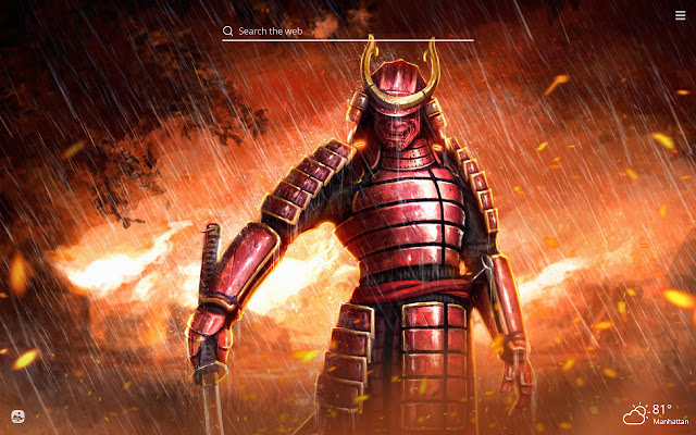 Samurai HD Wallpaper New Tab Theme